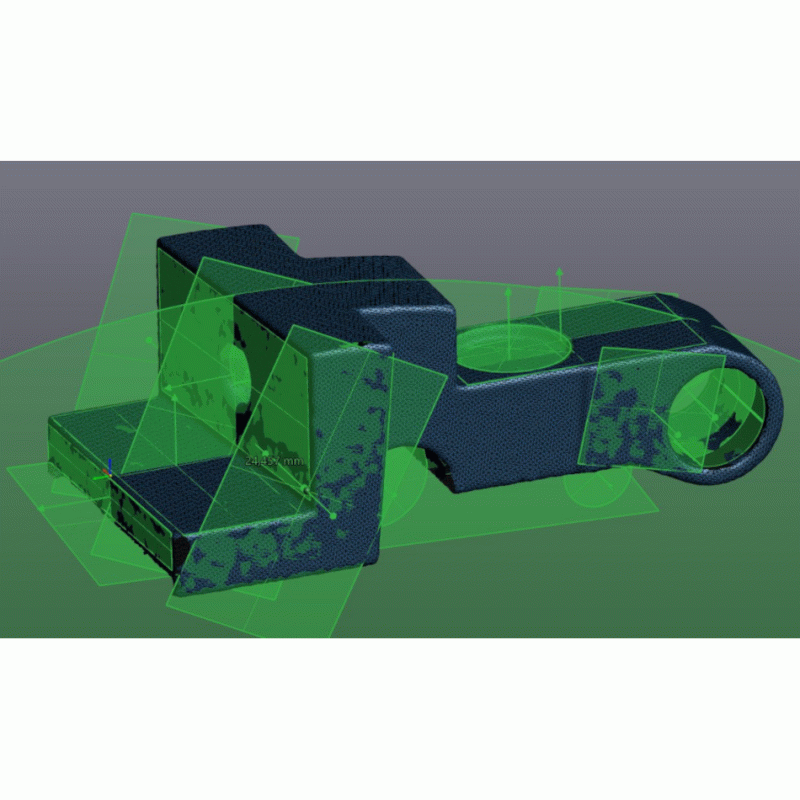 3D sken s extrakcí geometrie